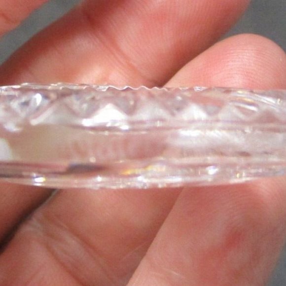 VINTAGE* Signed WATERFORD CRYSTAL HEART Pendant * TOWLE Sterling SILVER NECKLACE - Picture 6 of 6